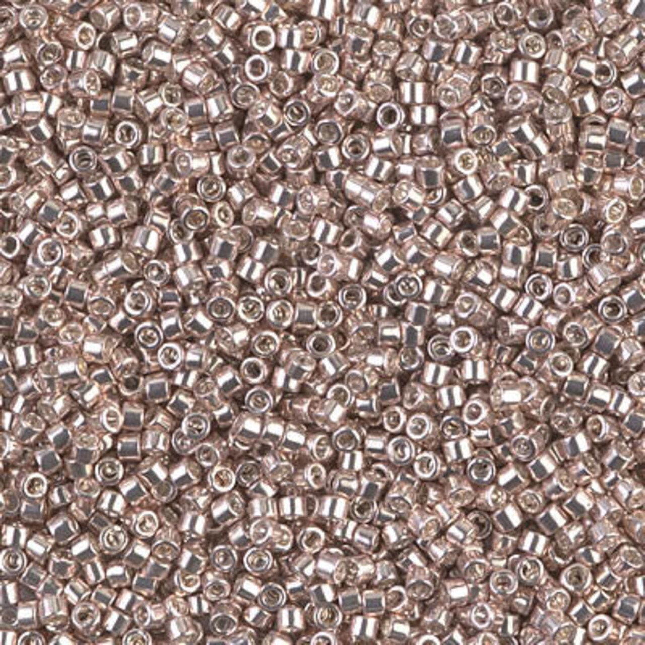 Miyuki Delica Bead 11/0, DB0417, Galvanized Dusty Mauve, 5 grams